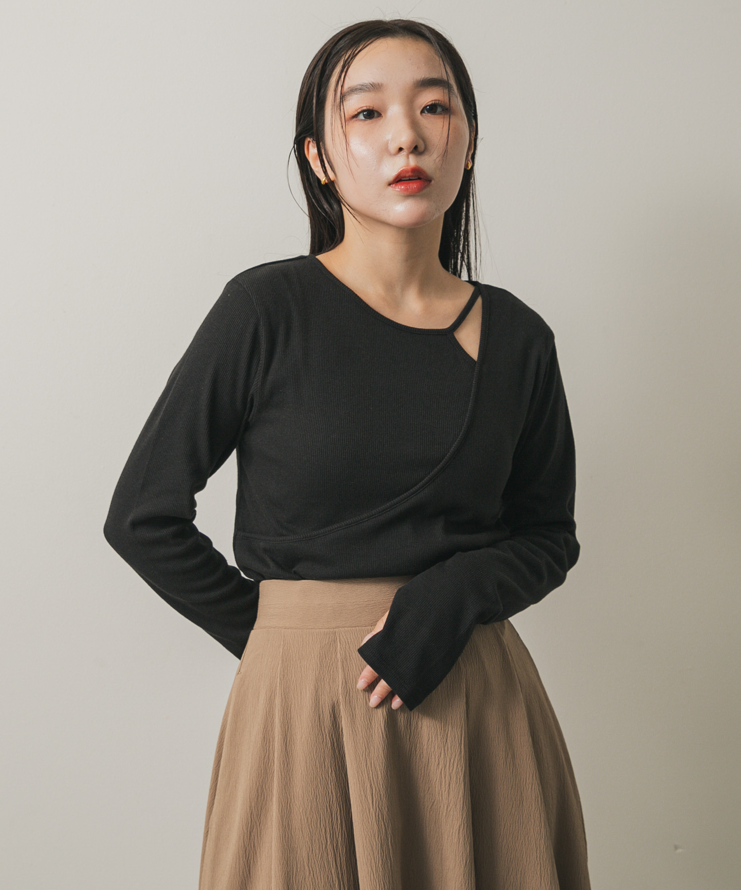 身長：158cm サイズ：one