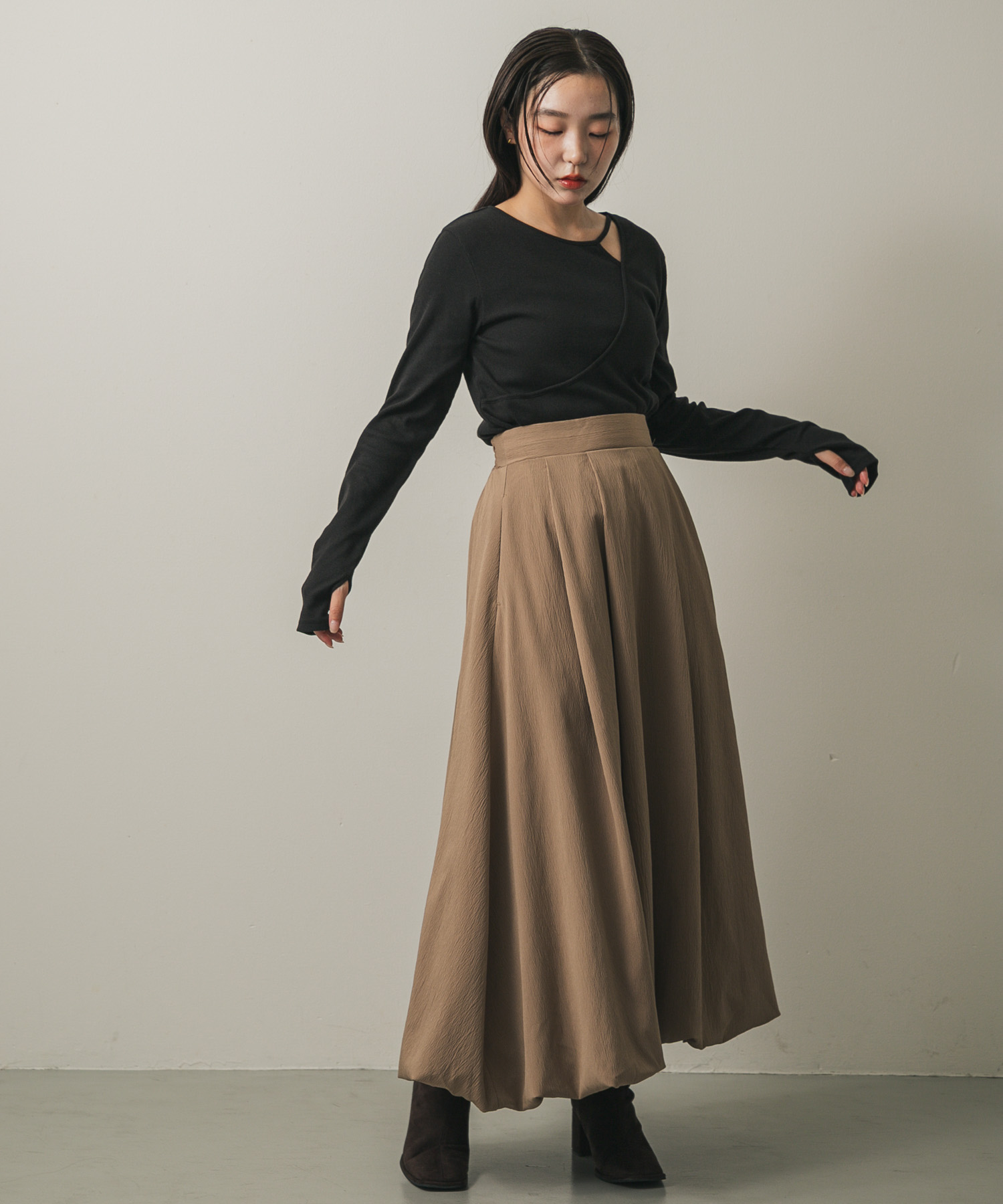 身長：158cm サイズ：one