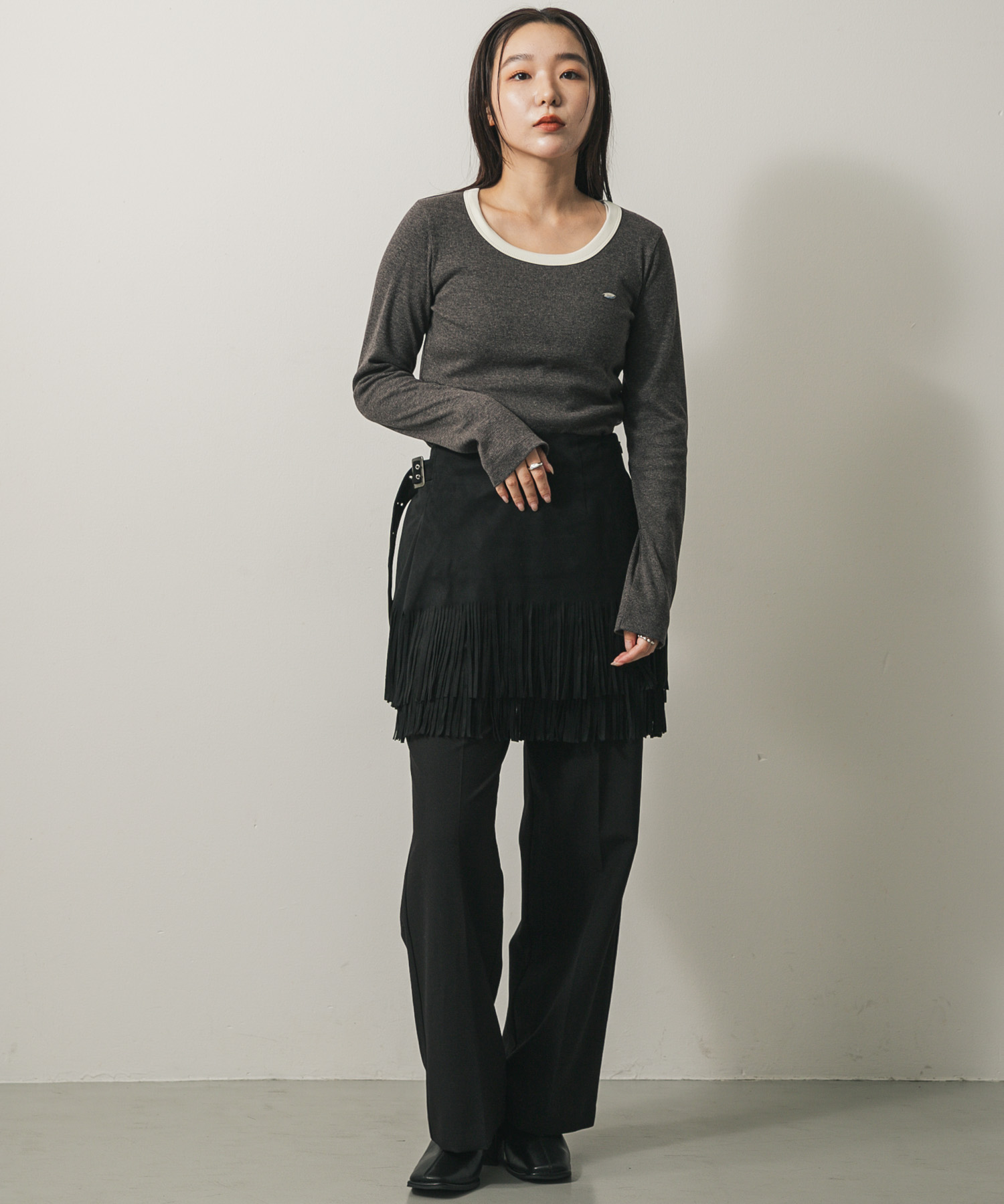 身長：158cm サイズ：one
