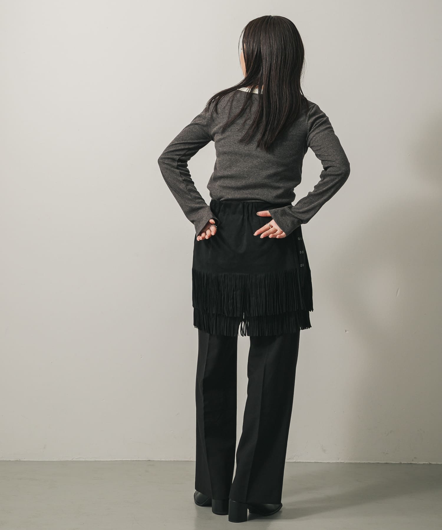 身長：158cm サイズ：one