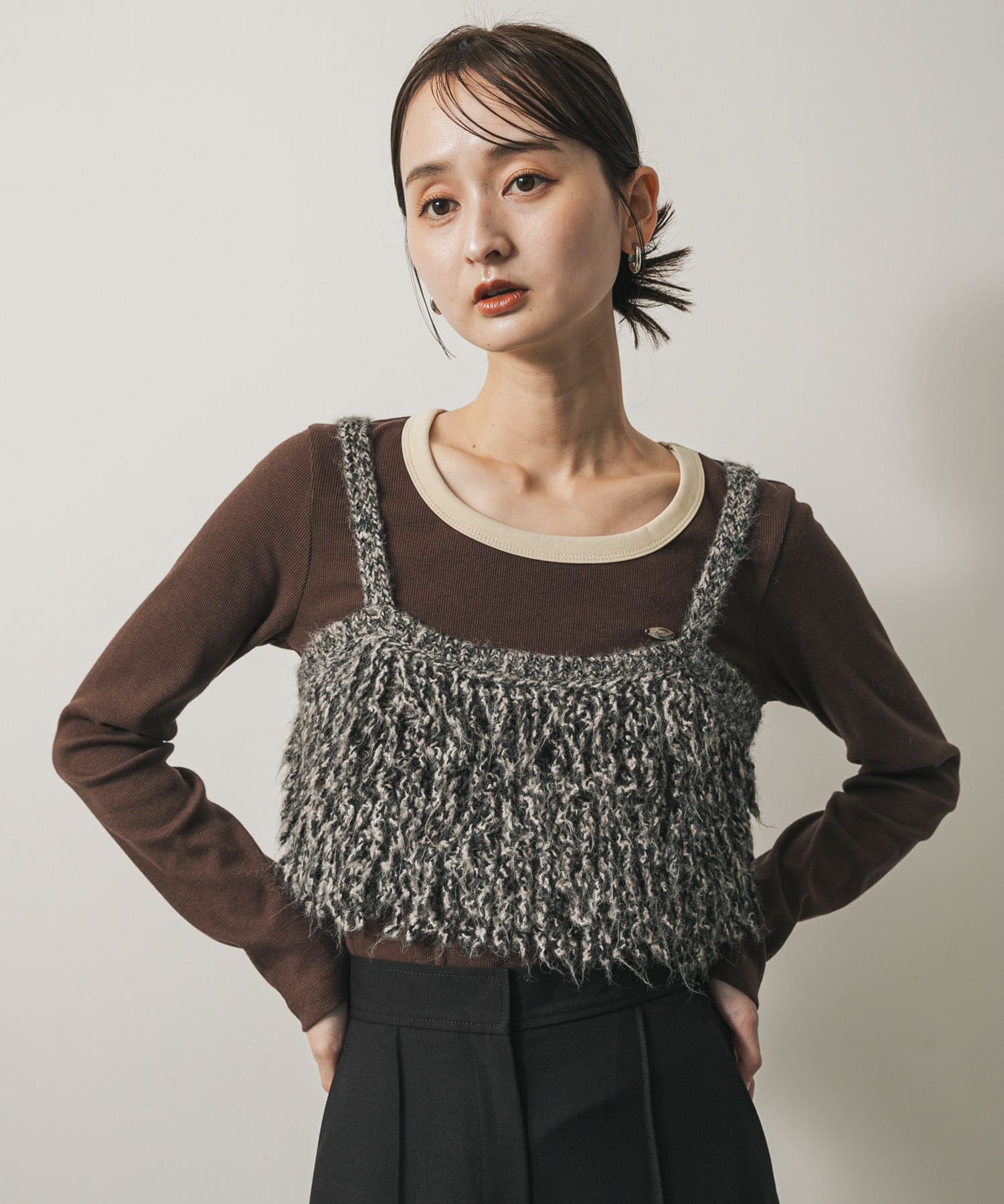 身長：169cm サイズ：one