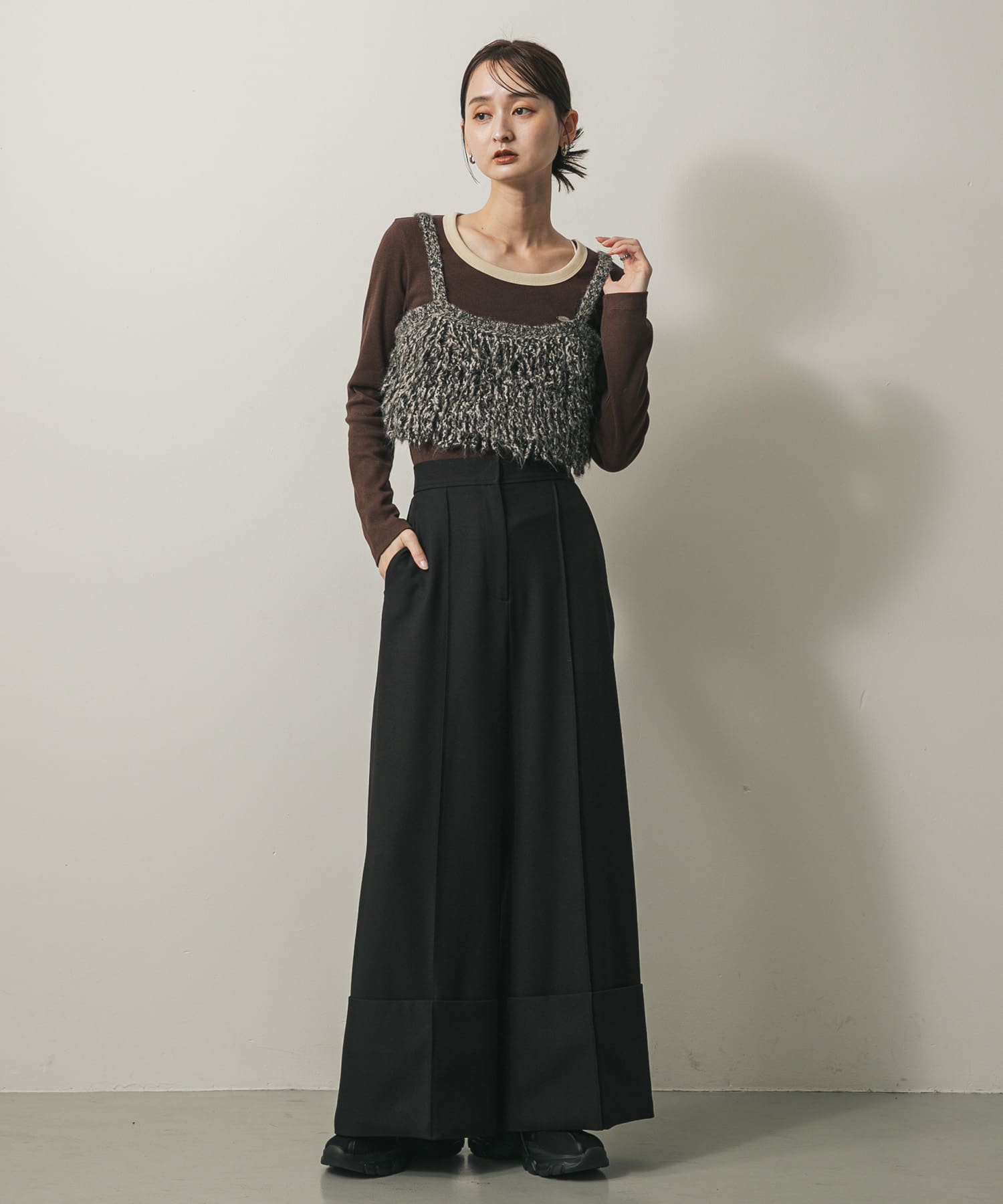 身長：169cm サイズ：one