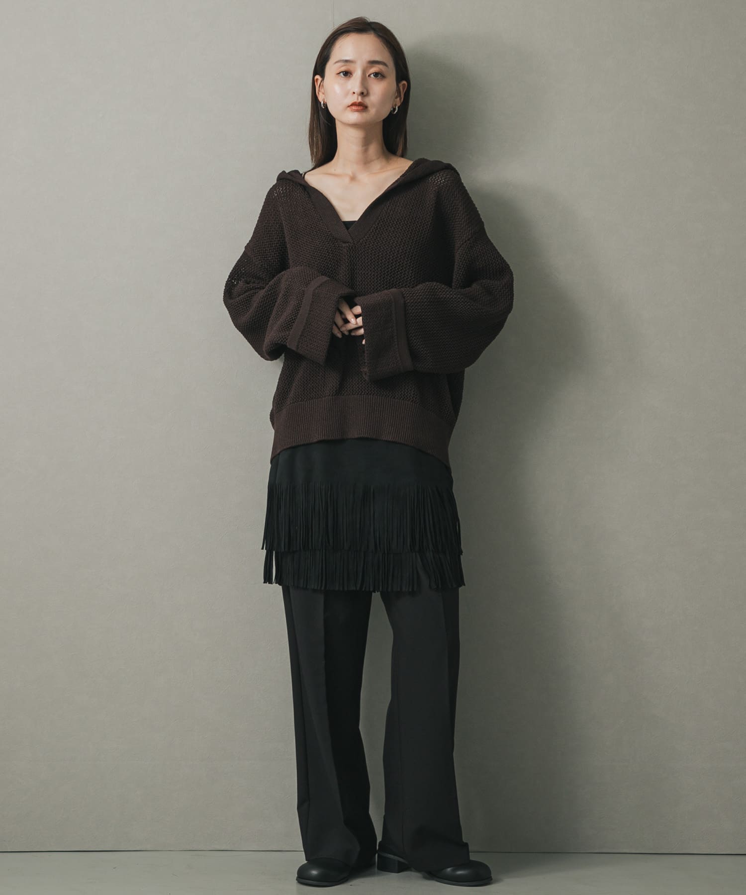 身長：169cm サイズ：one