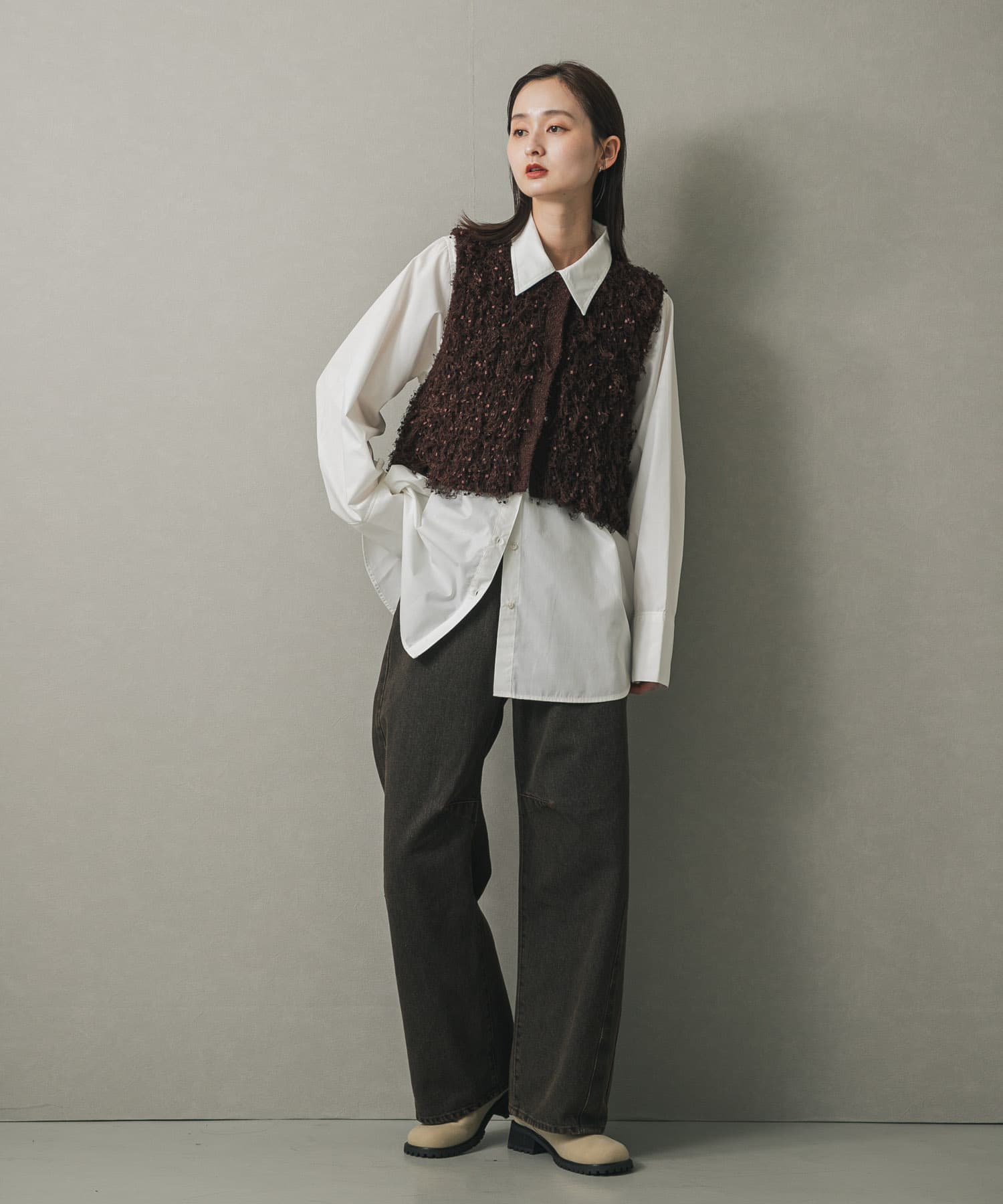 身長：169cm サイズ：one