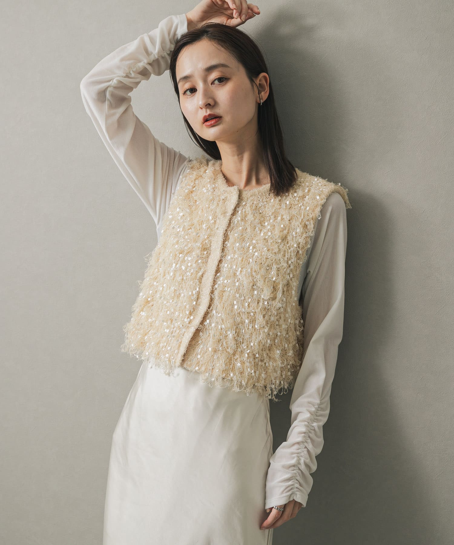身長：169cm サイズ：one