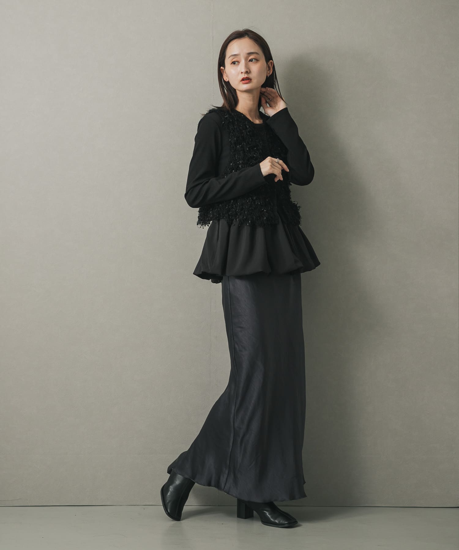 身長：169cm サイズ：one