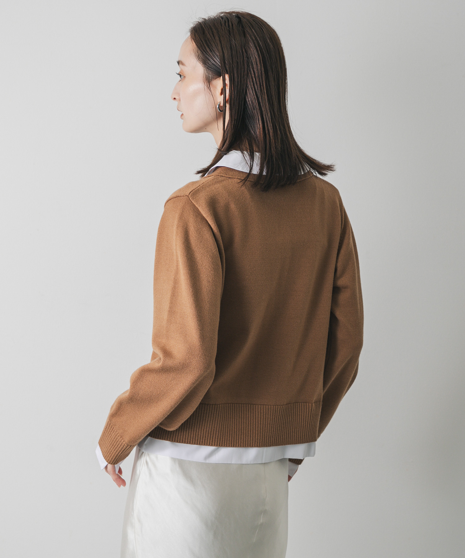 シャツドッキングニットカーディガン(one GRAY): トップス｜URBAN