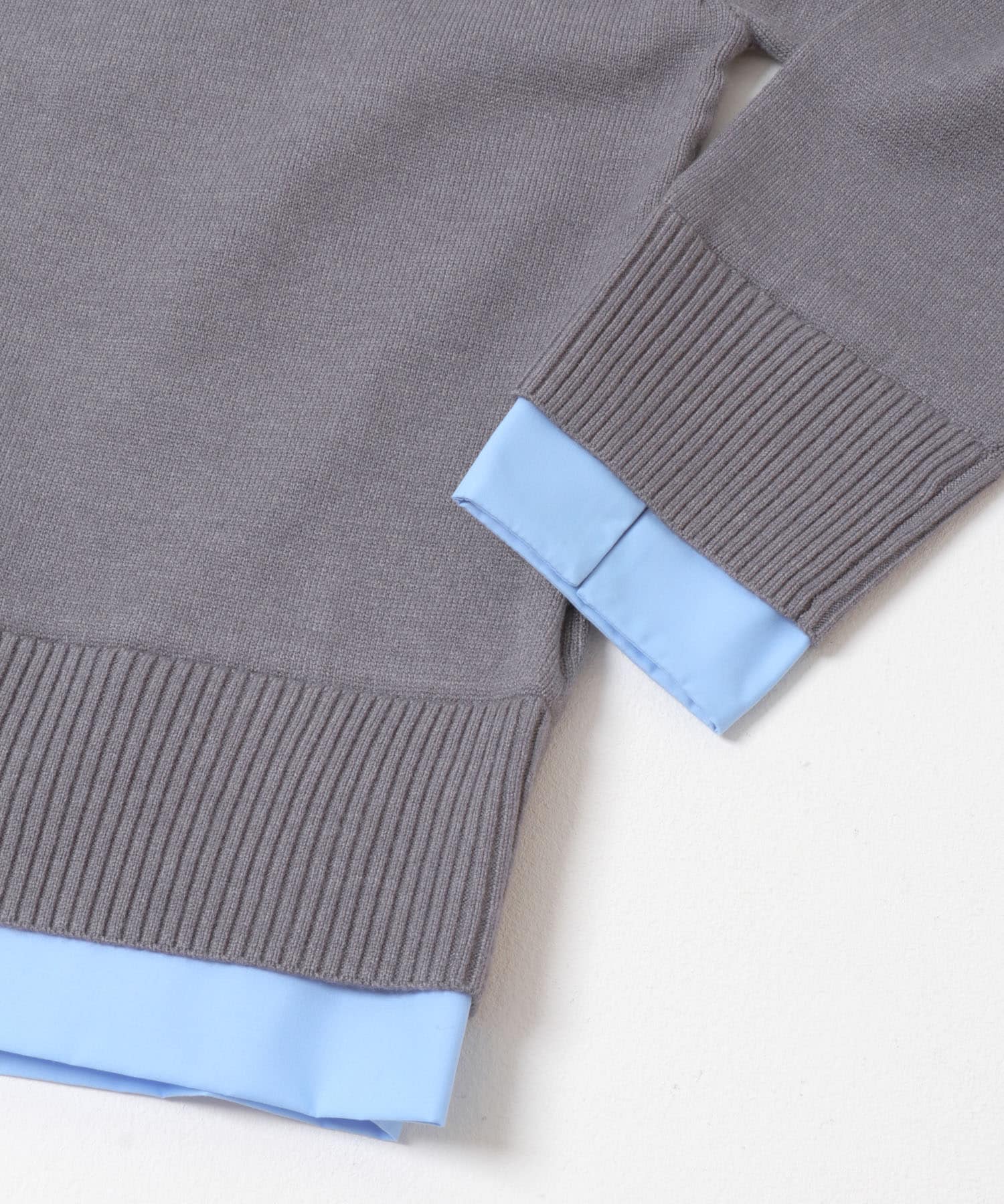 シャツドッキングニットカーディガン GRAY one