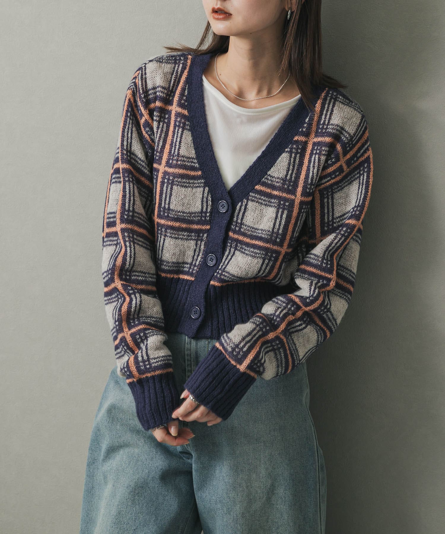 モヘアカーディガン チェックカーディガン | DRRATHRESEARCH.ORG