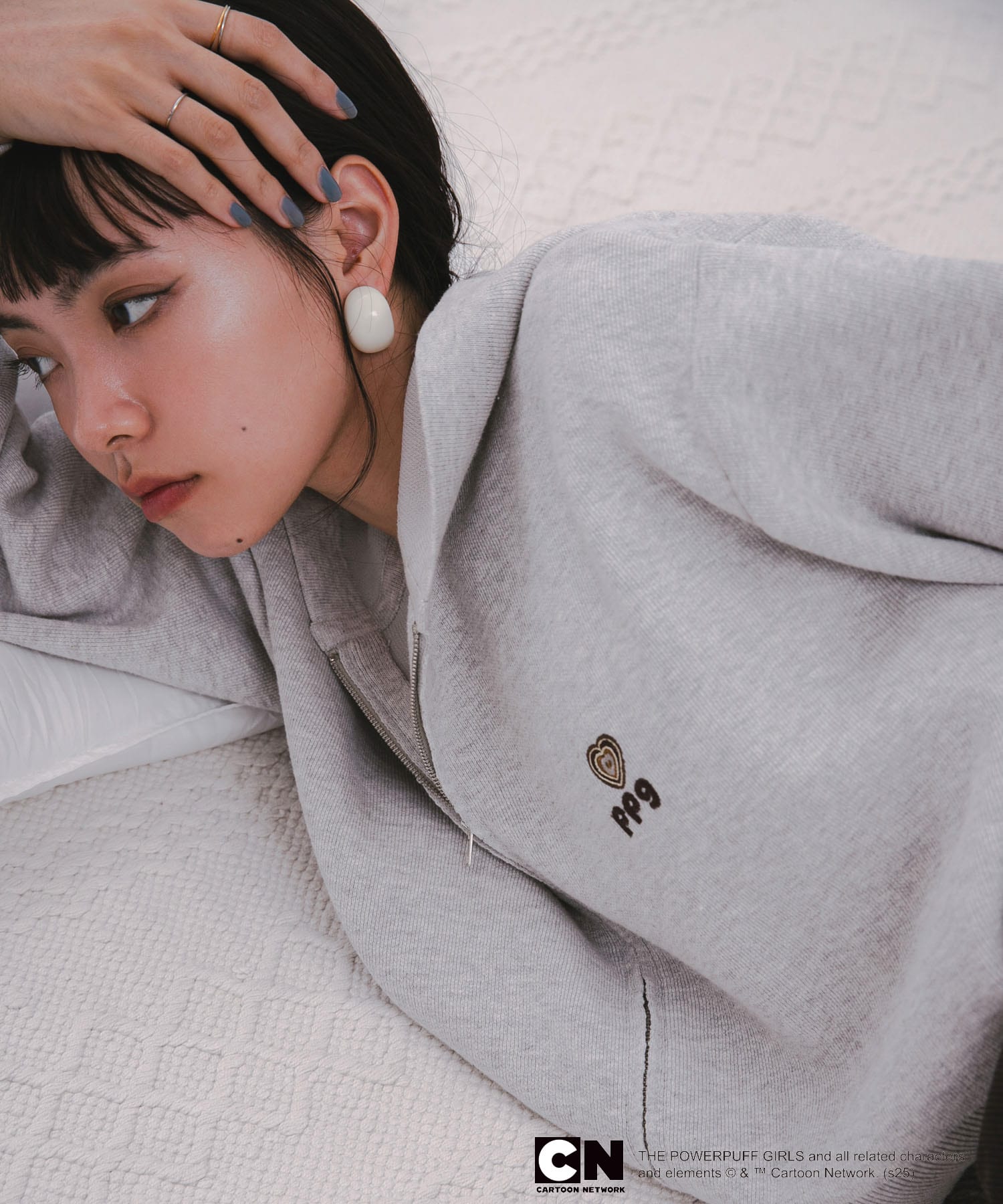 別注』PPG / SENSE OF PLACE ZIPニットパーカー(one GRAY): トップス