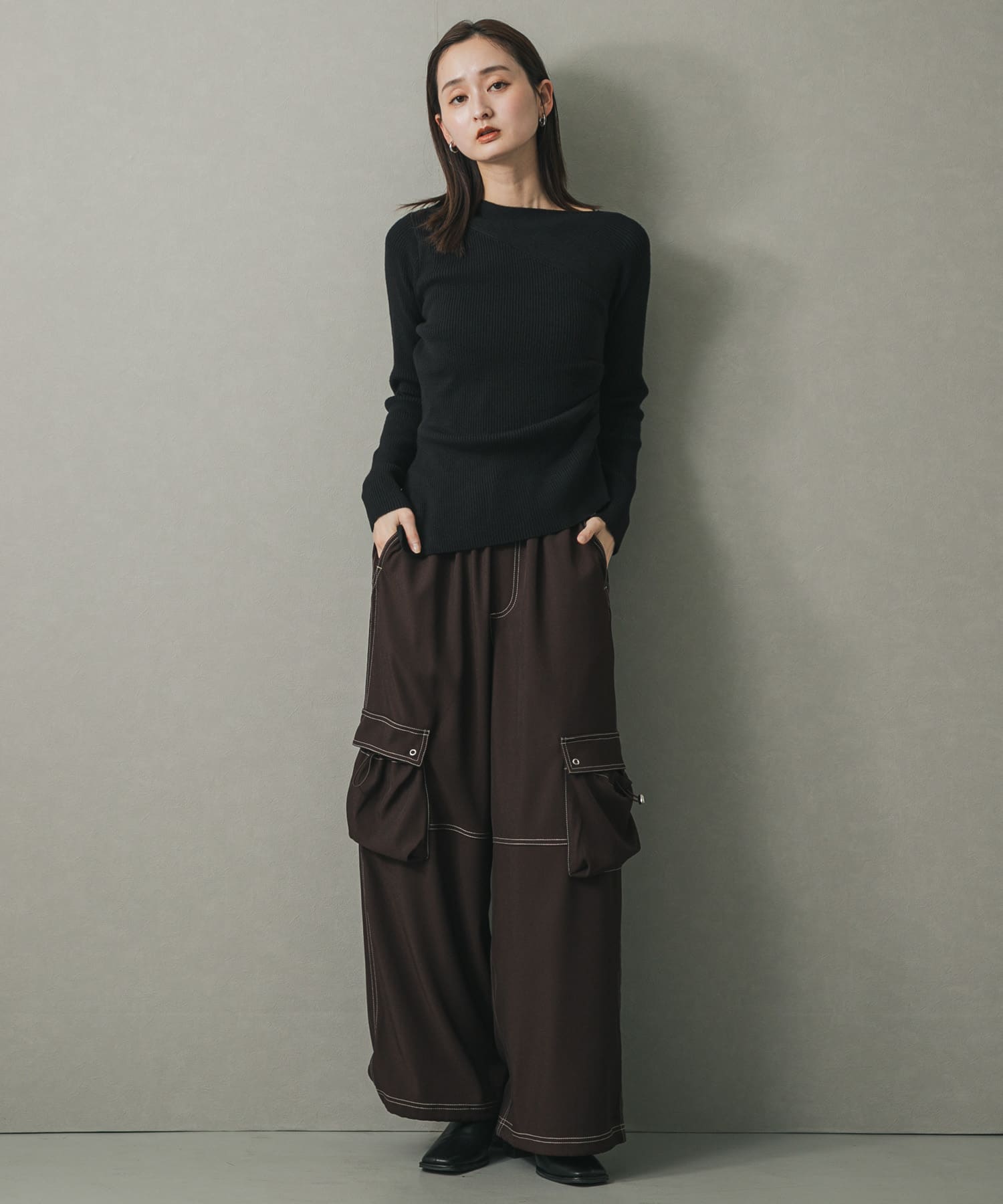 身長：169cm サイズ：one