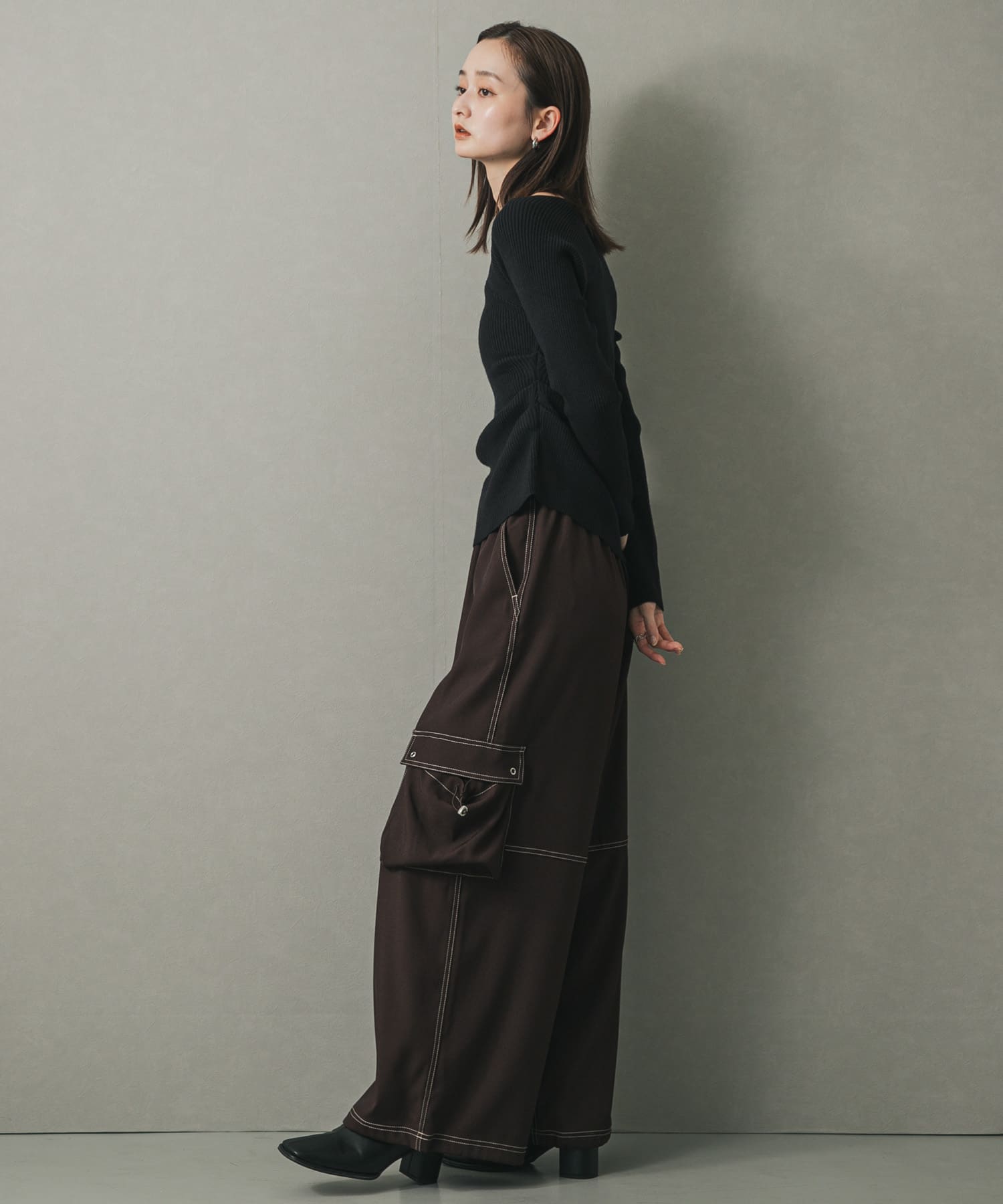 身長：169cm サイズ：one