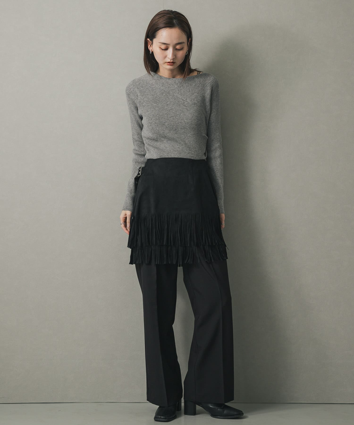 身長：169cm サイズ：one
