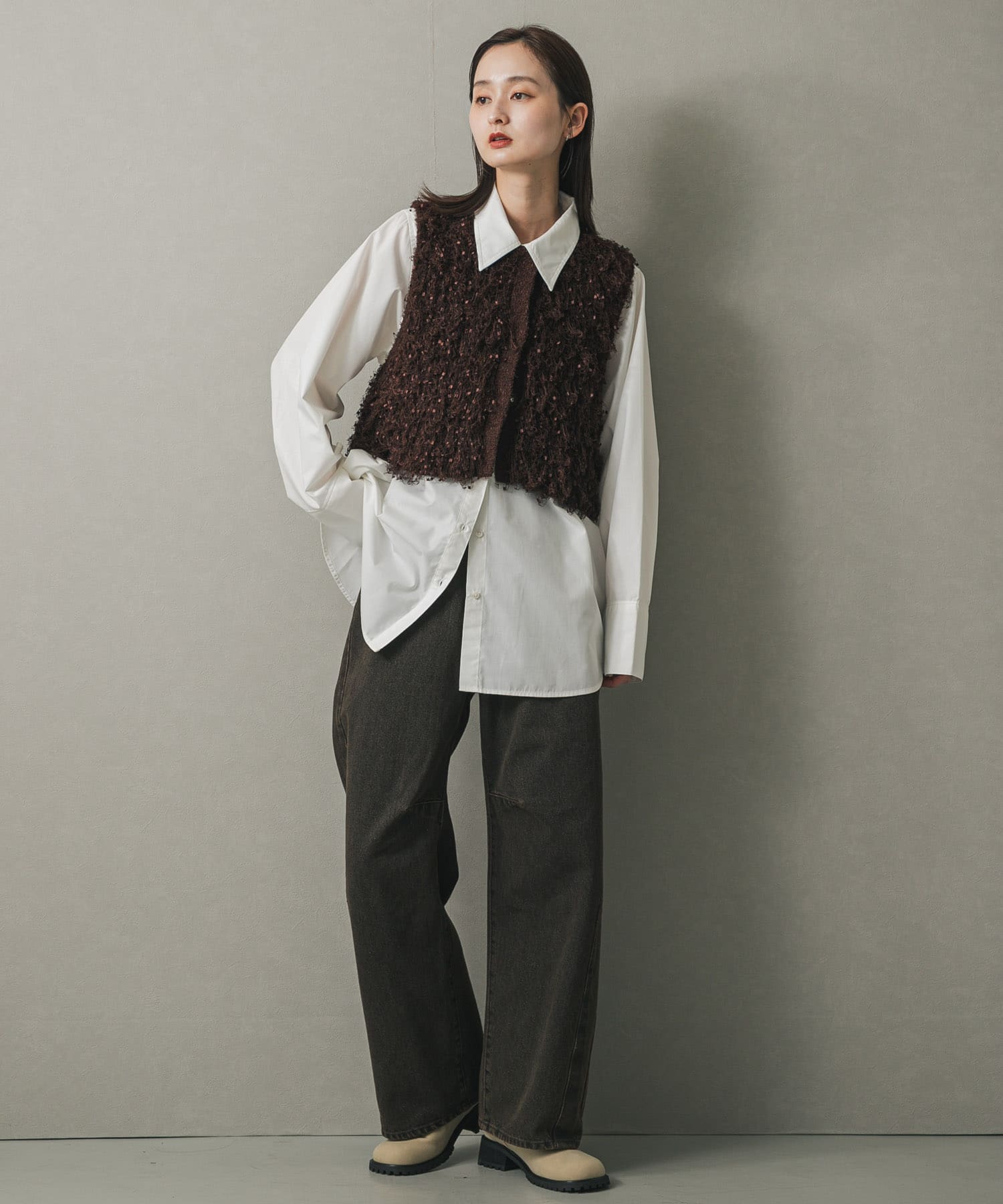 身長：169cm サイズ：one