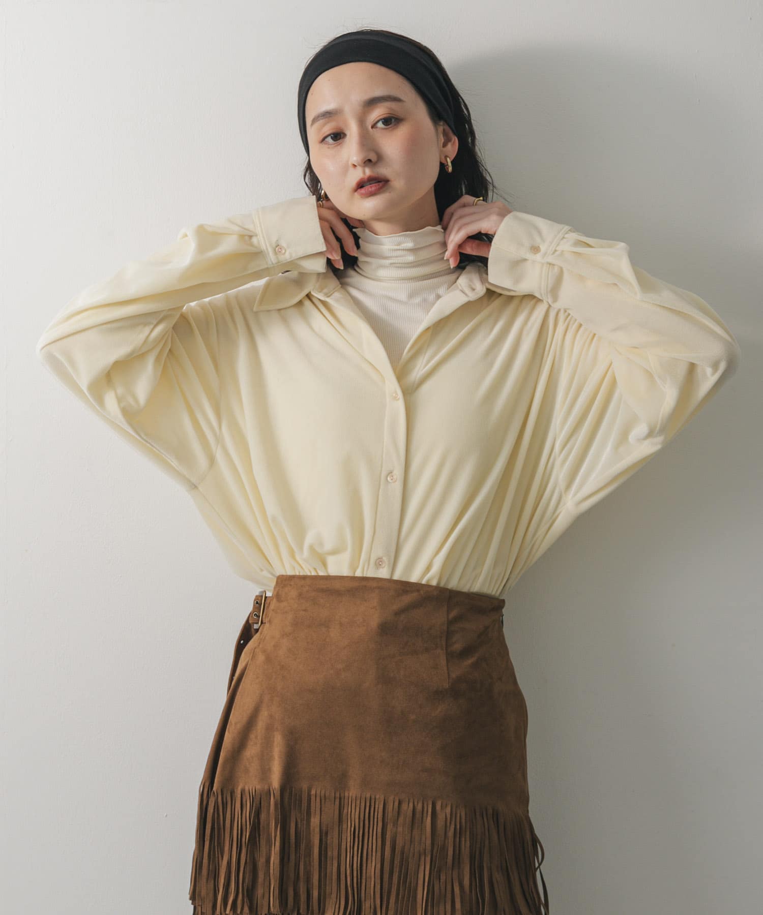 身長：169cm サイズ：one