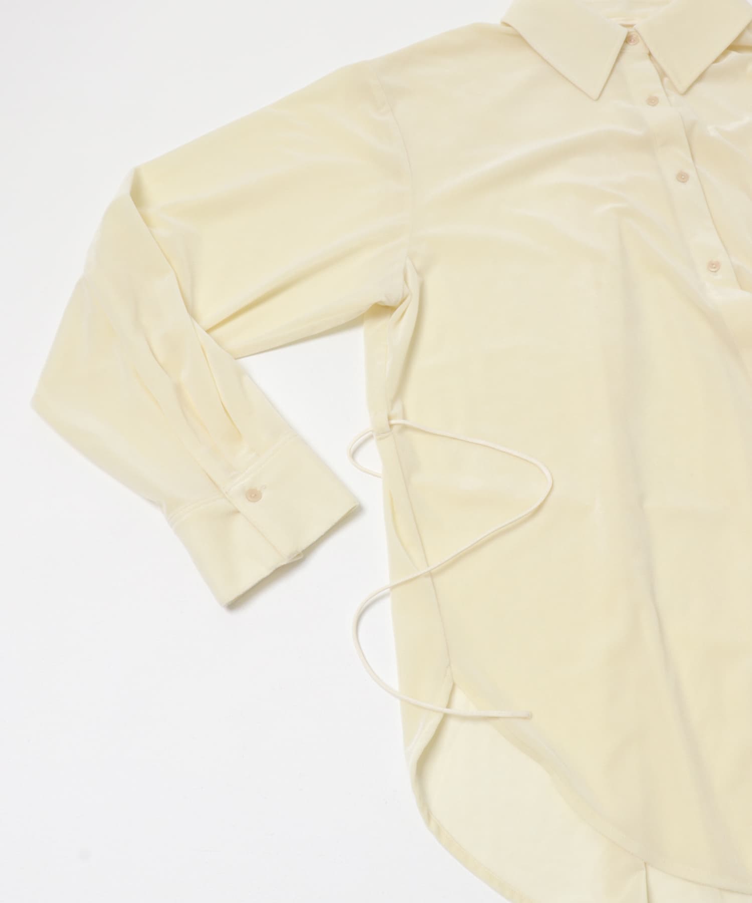 マルチコードツキベロアシャツ IVORY one