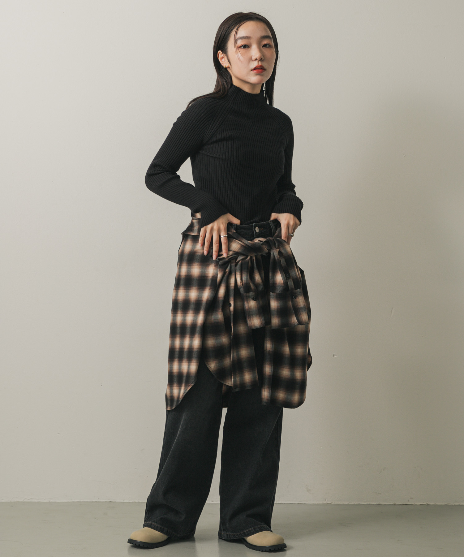 身長：158cm サイズ：one