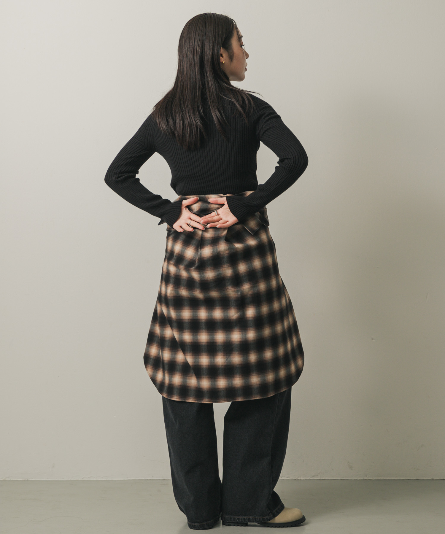 身長：158cm サイズ：one