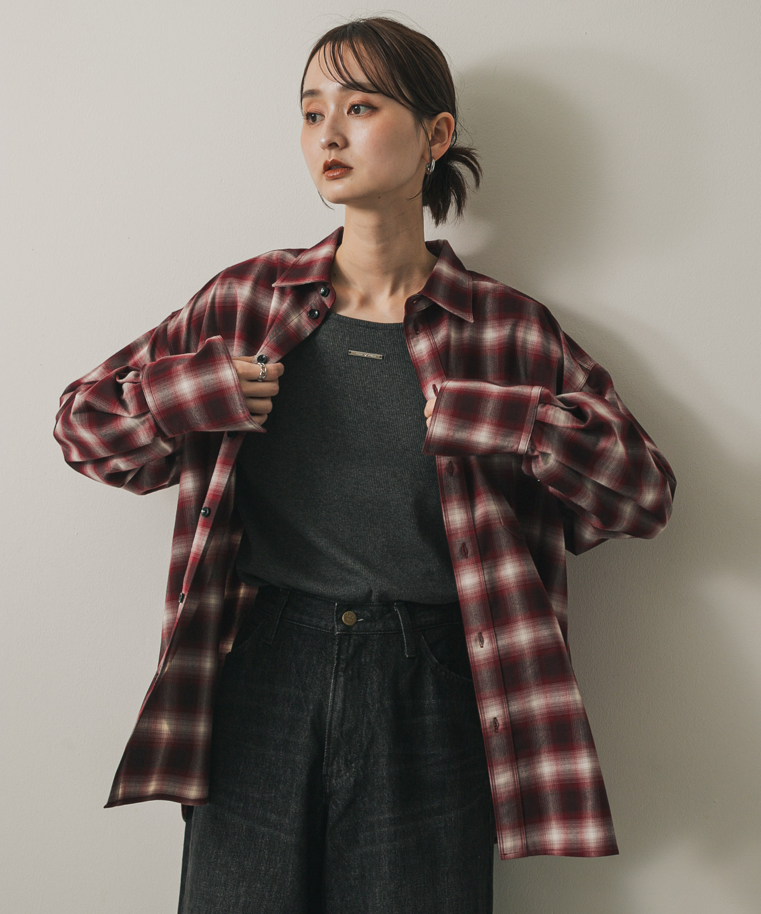 身長：169cm サイズ：one