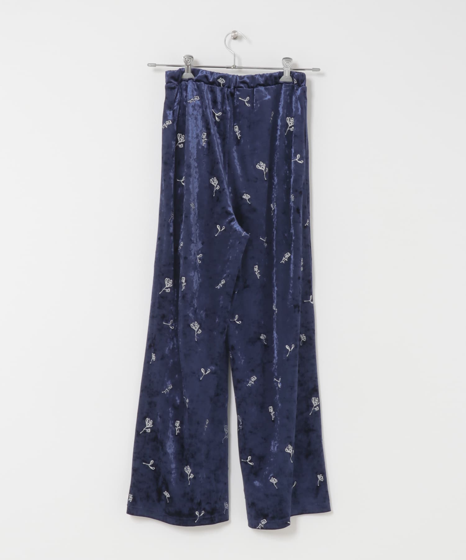 ベロアシシュウパンツ NAVY one