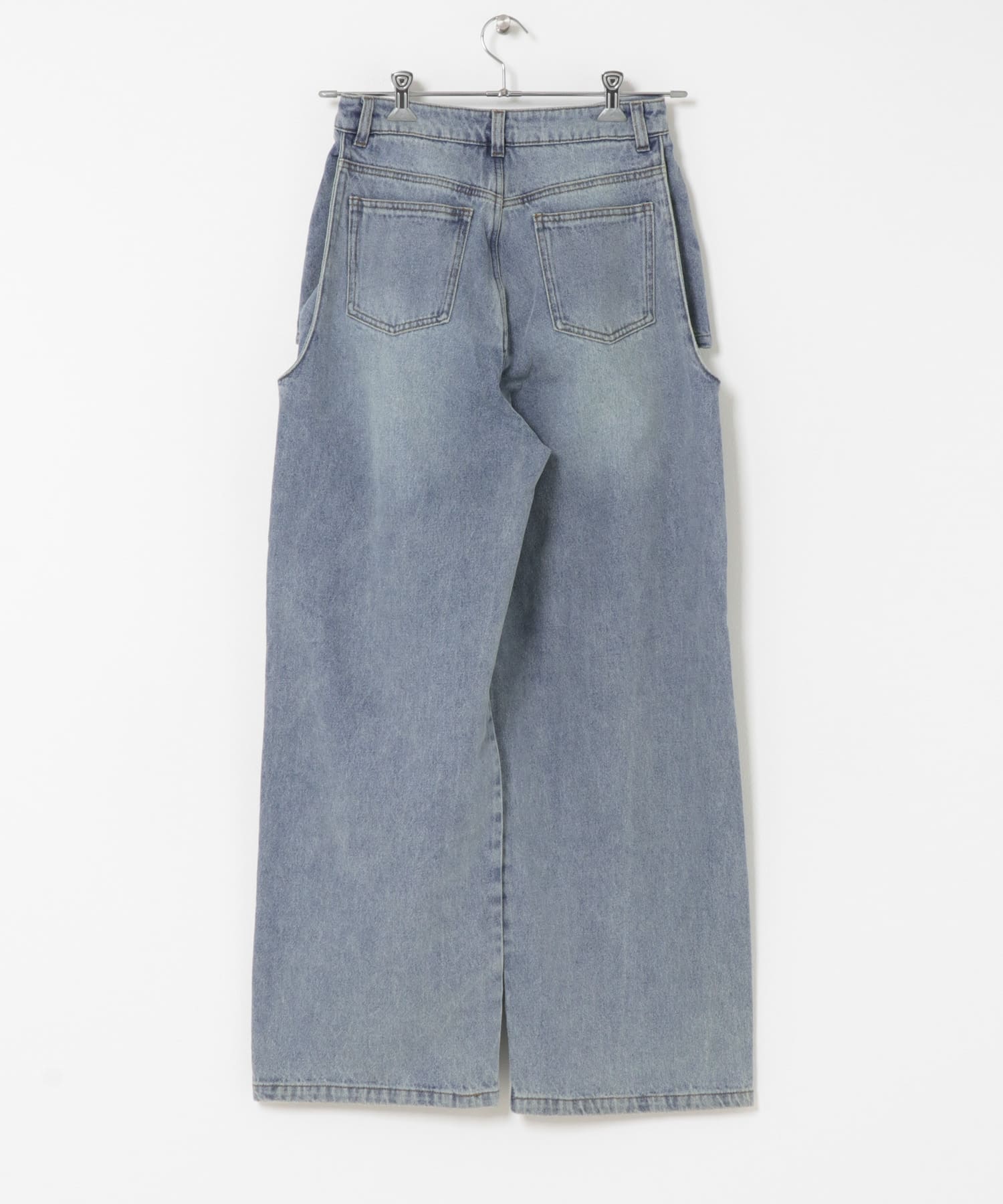 『WEB/一部店舗限定サイズ』サイドカットアウトデニム D.INDIGO S