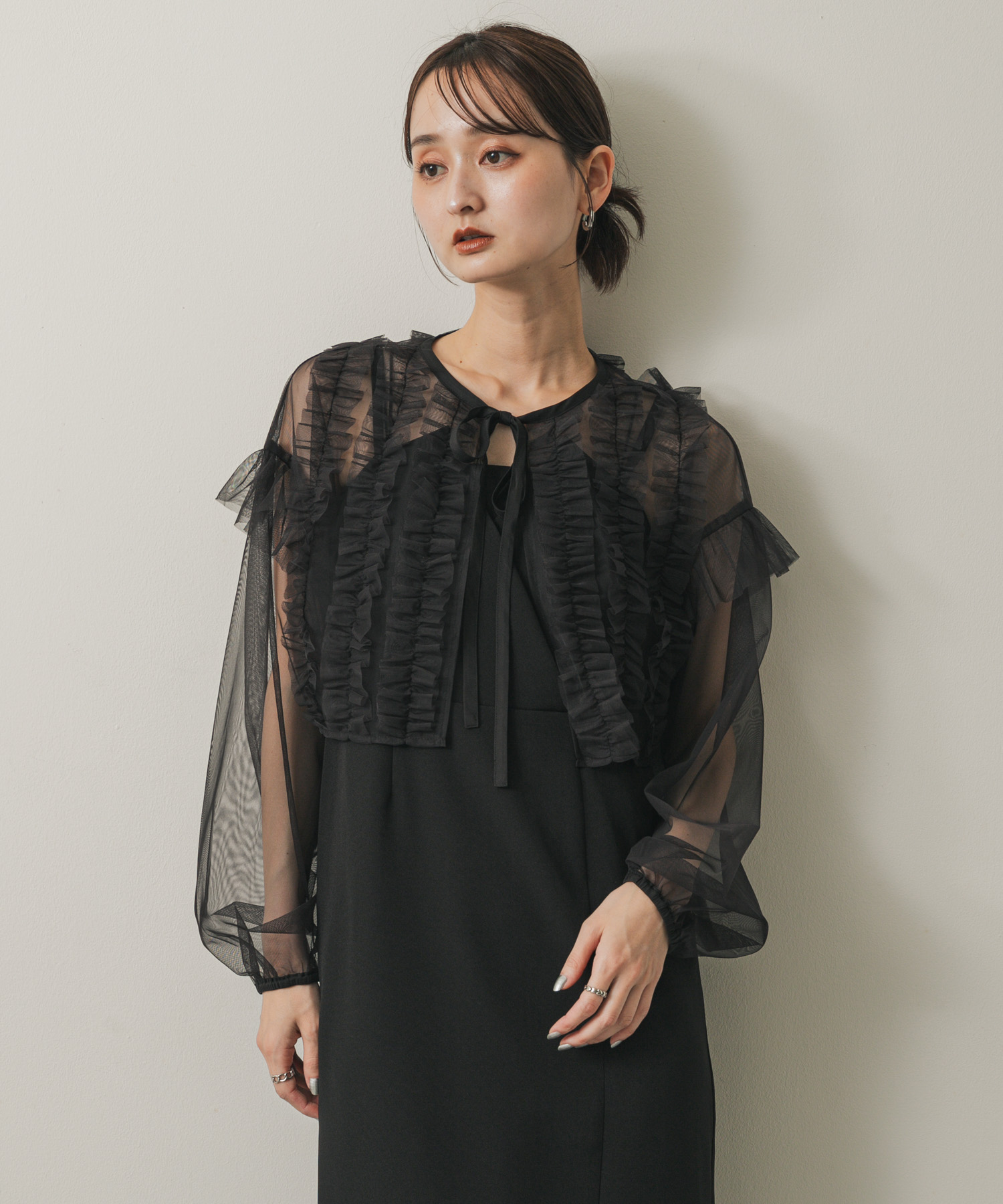 身長：169cm サイズ：one