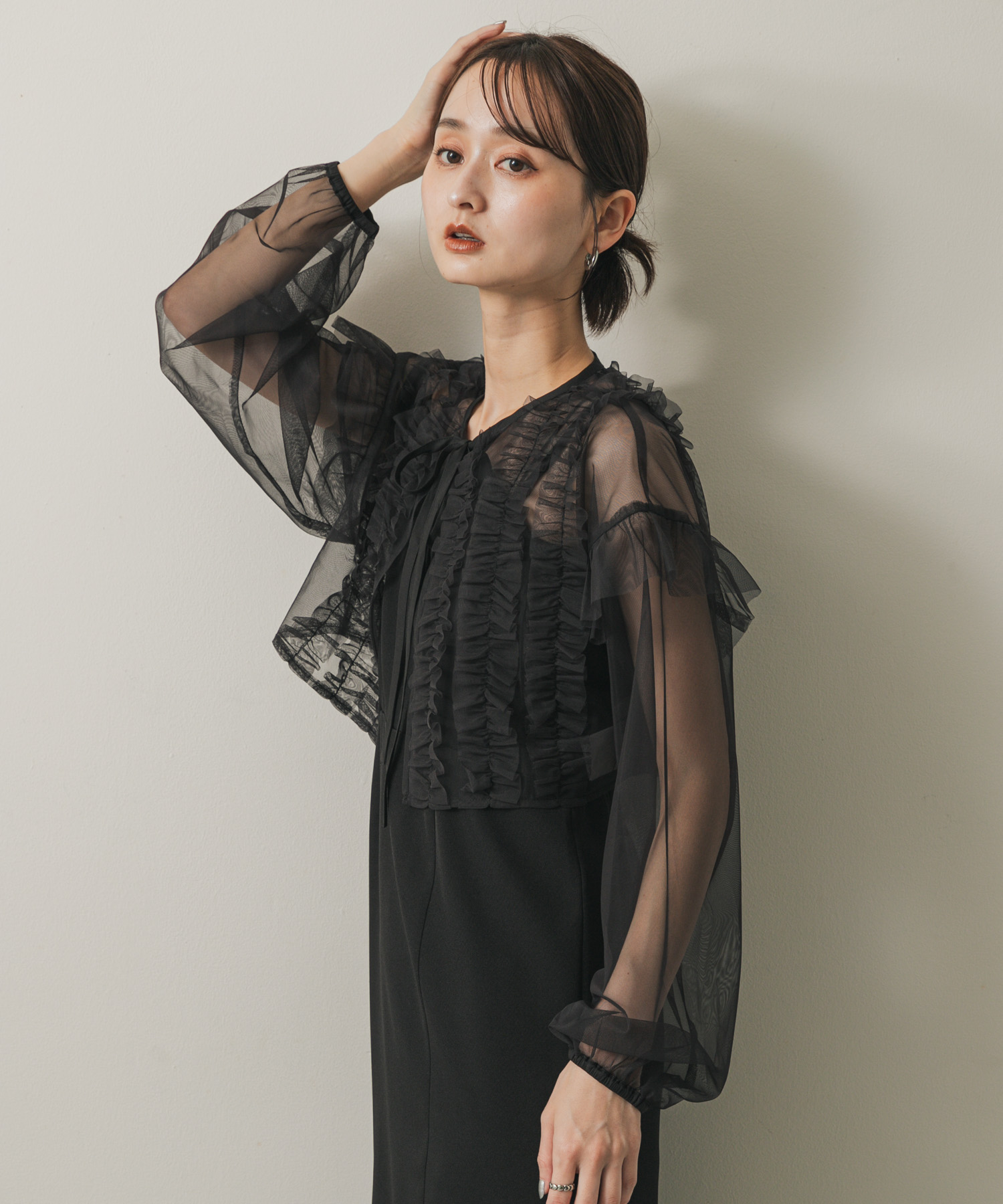 身長：169cm サイズ：one