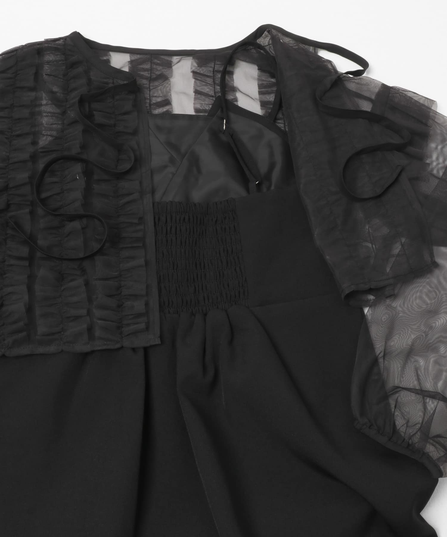 2Pチュールボレロセットキャミワンピース BLACK COMPACT