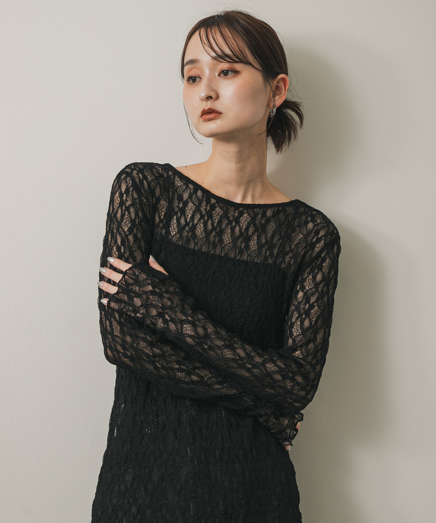 身長：169cm サイズ：one