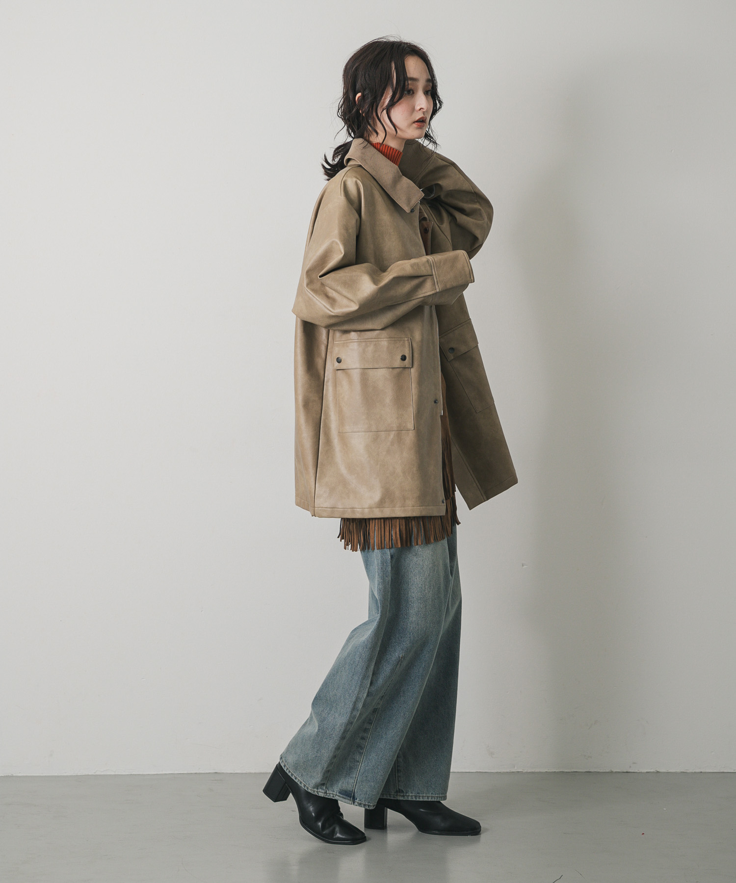 身長：169cm サイズ：one