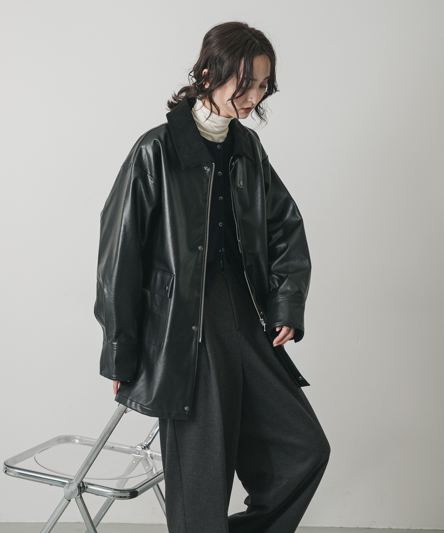 身長：169cm サイズ：one