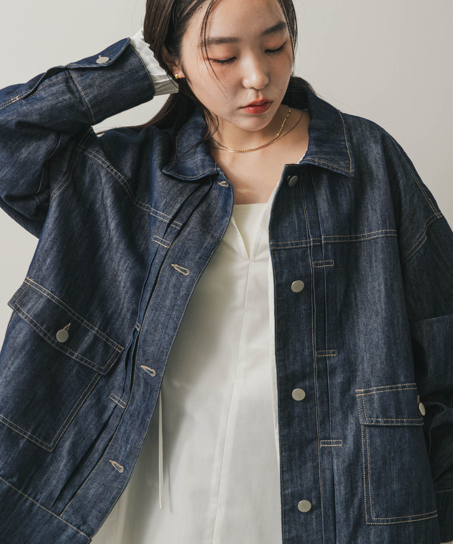 ルーズデニムジャケット