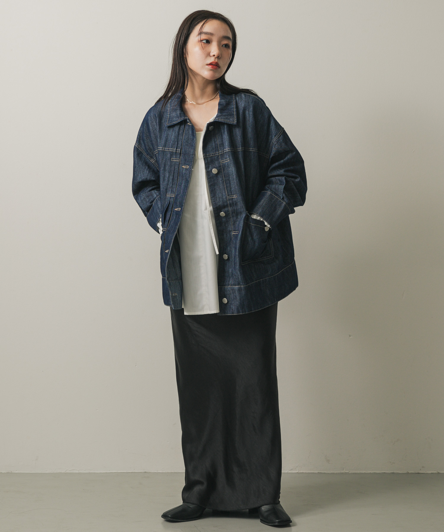 身長：158cm サイズ：one