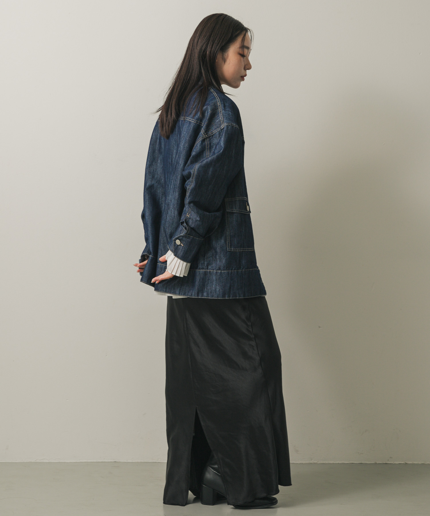 身長：158cm サイズ：one