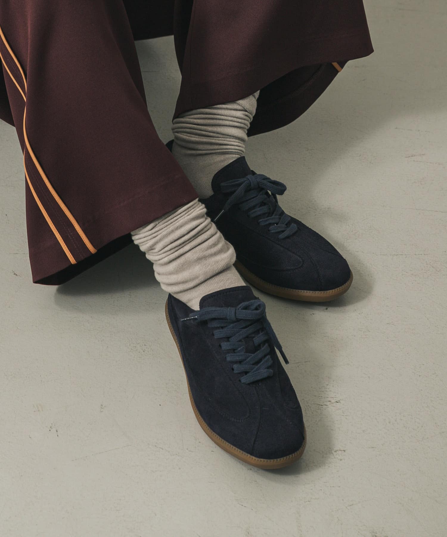 ジャーマントレーナースニーカー NAVY S