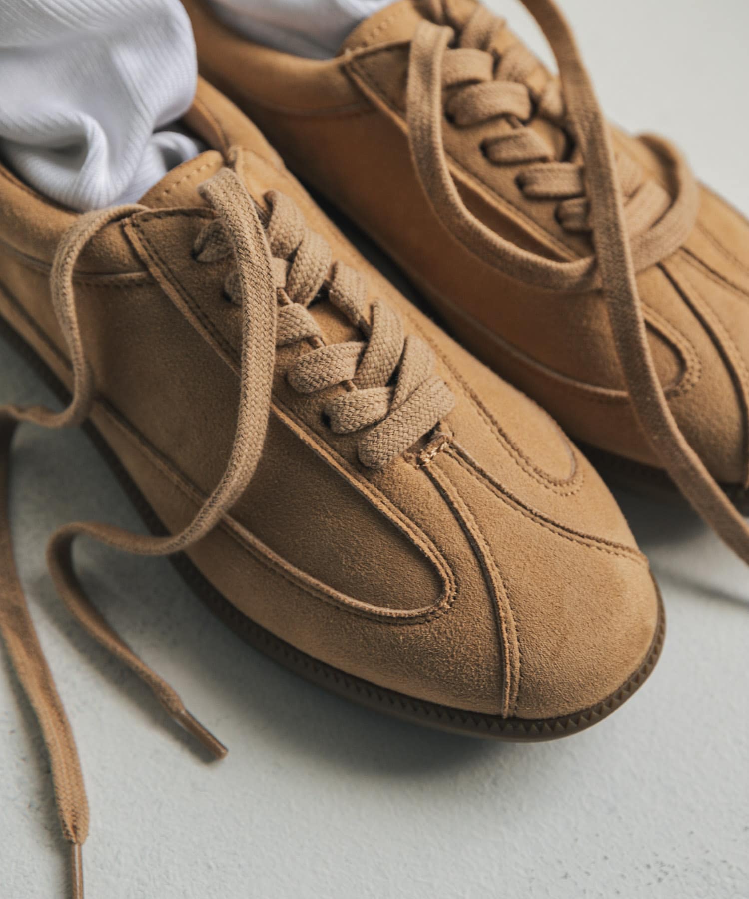 ジャーマントレーナースニーカー CAMEL S