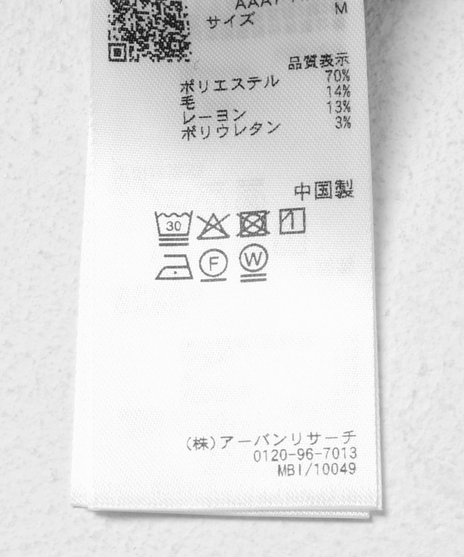 ウールジャージハーフZIP CHARCOAL M