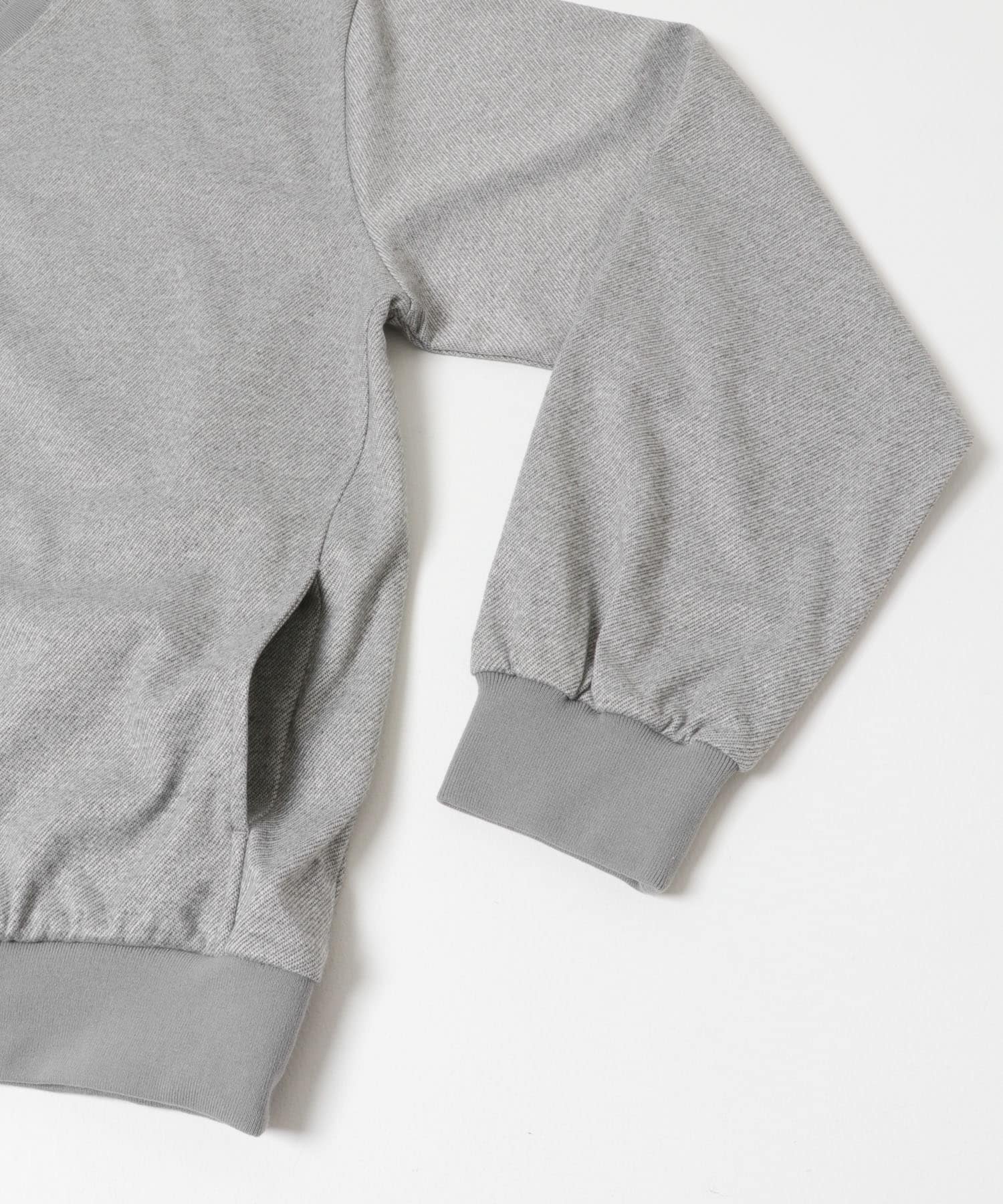 ライトカットメルトンVネックプルオーバー GRAY M