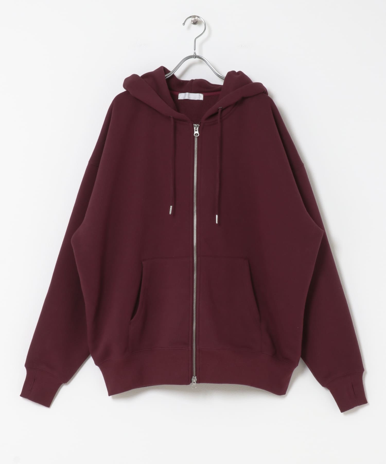 『ユニセックス』Wジップパーカー RED M