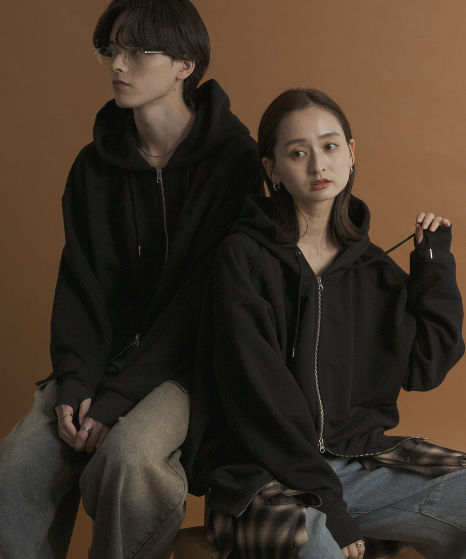 身長：173cm サイズ：L／身長：169cm サイズ：M