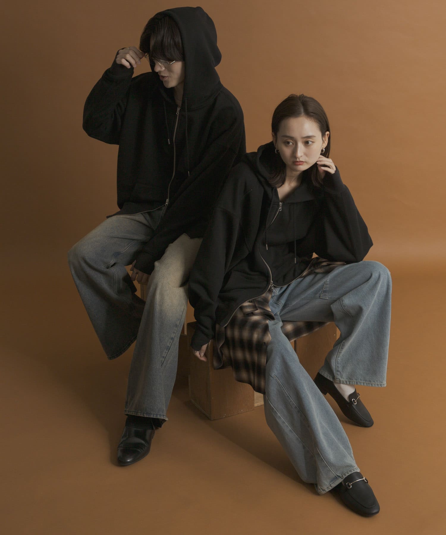 身長：173cm サイズ：L／身長：169cm サイズ：M