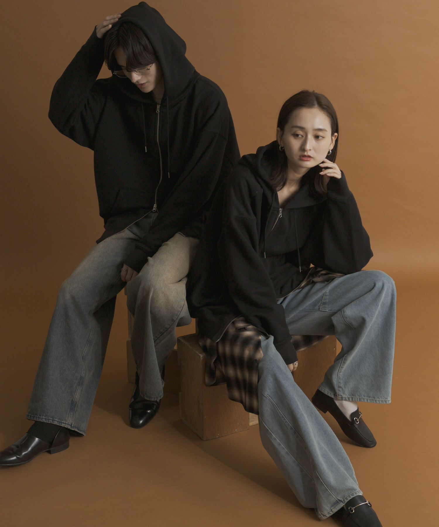 身長：173cm サイズ：L／身長：169cm サイズ：M