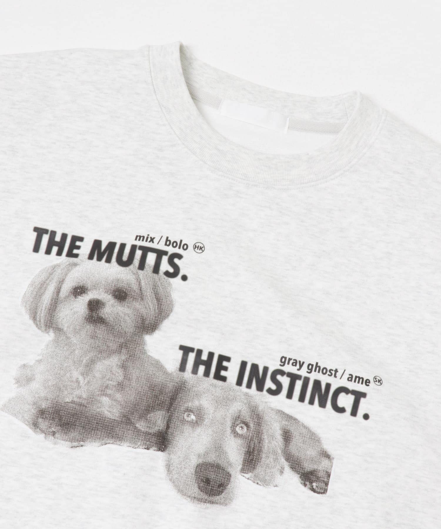 Dog graphic crew-neck Sweat OATMEAL M