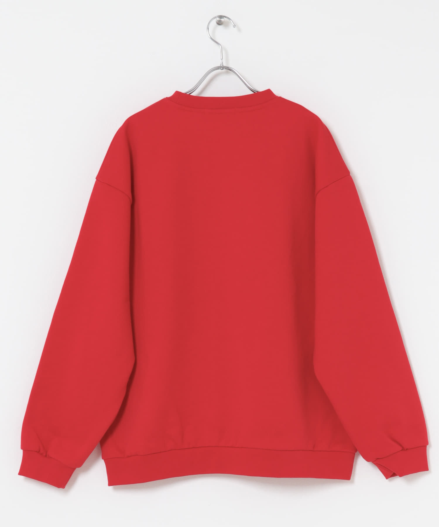 Dog graphic crew-neck Sweat RED M