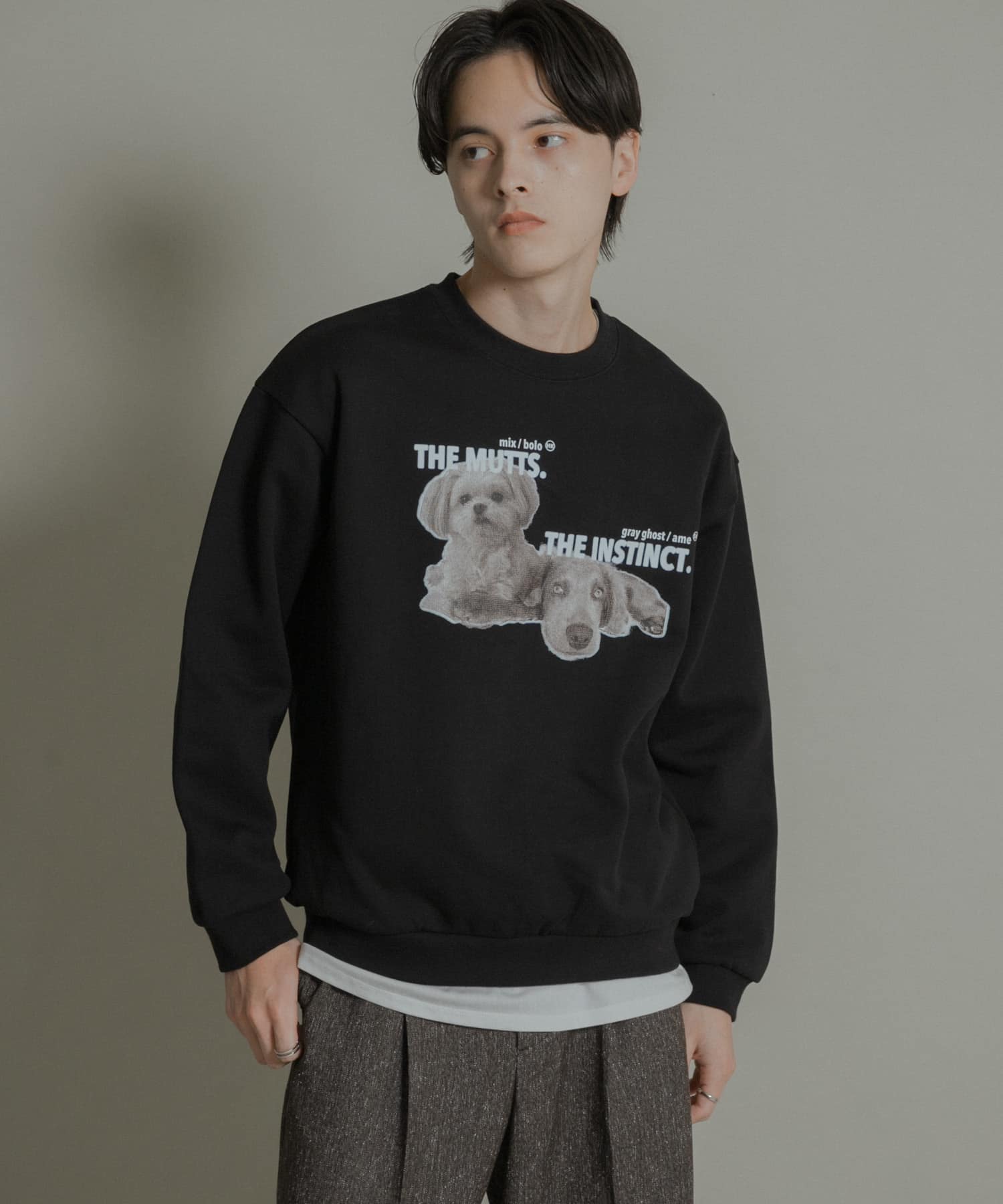 Dog graphic crew-neck Sweat