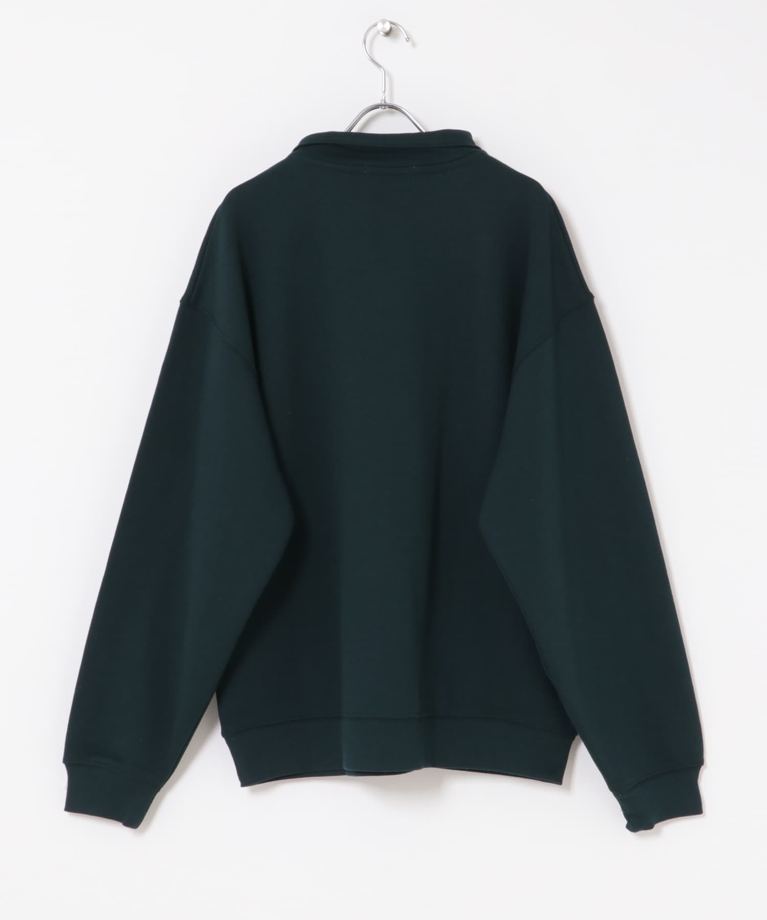 『一部WEB限定カラー』ハーフジップロングスリーブスウェット GREEN M