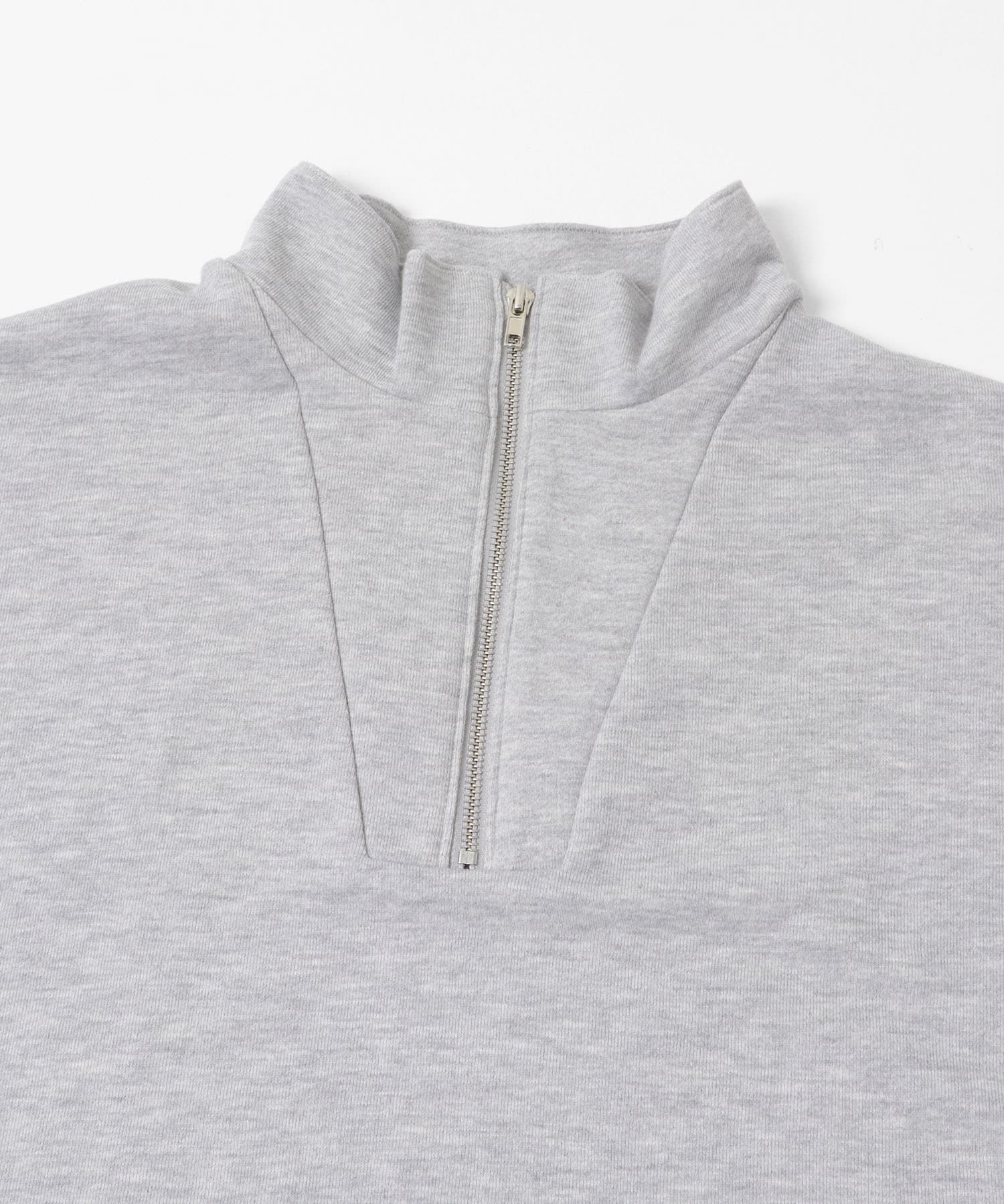 『一部WEB限定カラー』ハーフジップロングスリーブスウェット GRAY M