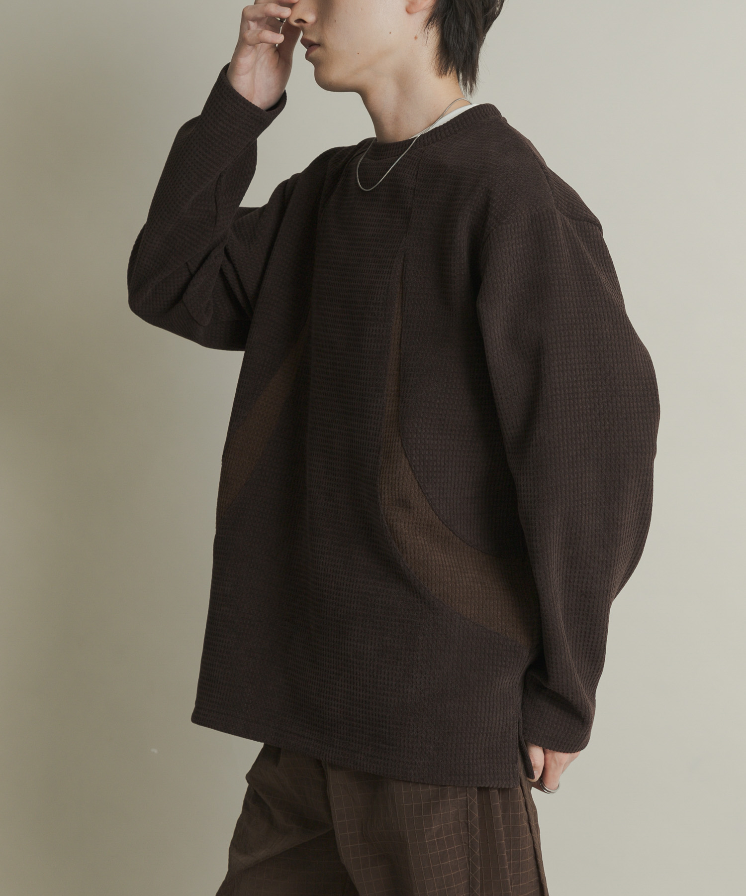 ヘビーサーマルパターンロングTシャツ