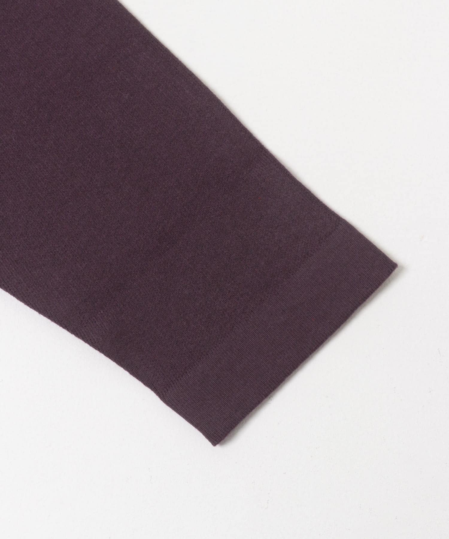 ストライプZIPニットシャツ IVORY M