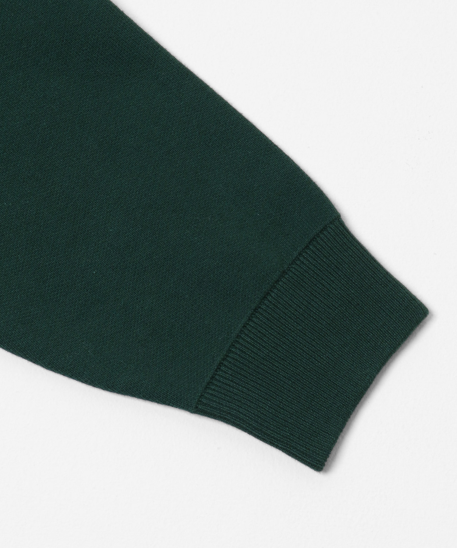 スウェットライクハーフジップニット GREEN M